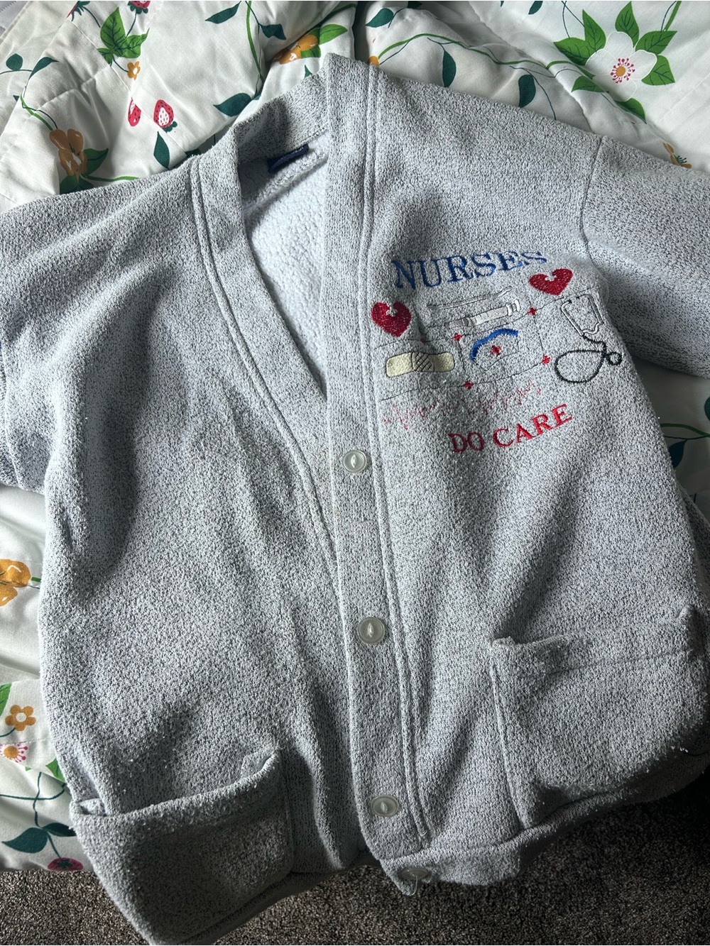 90’s NURSES DO CARE Cardigan-Size L